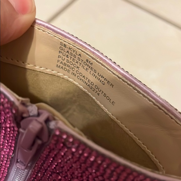 Betsey Johnson Sparkling Pink Ankle Booties - Picture 6 of 9